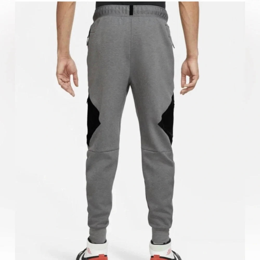 Air Jordan Grey Black Dri-Fit Statement Jogger Sweatpants Small Slim Fit Active